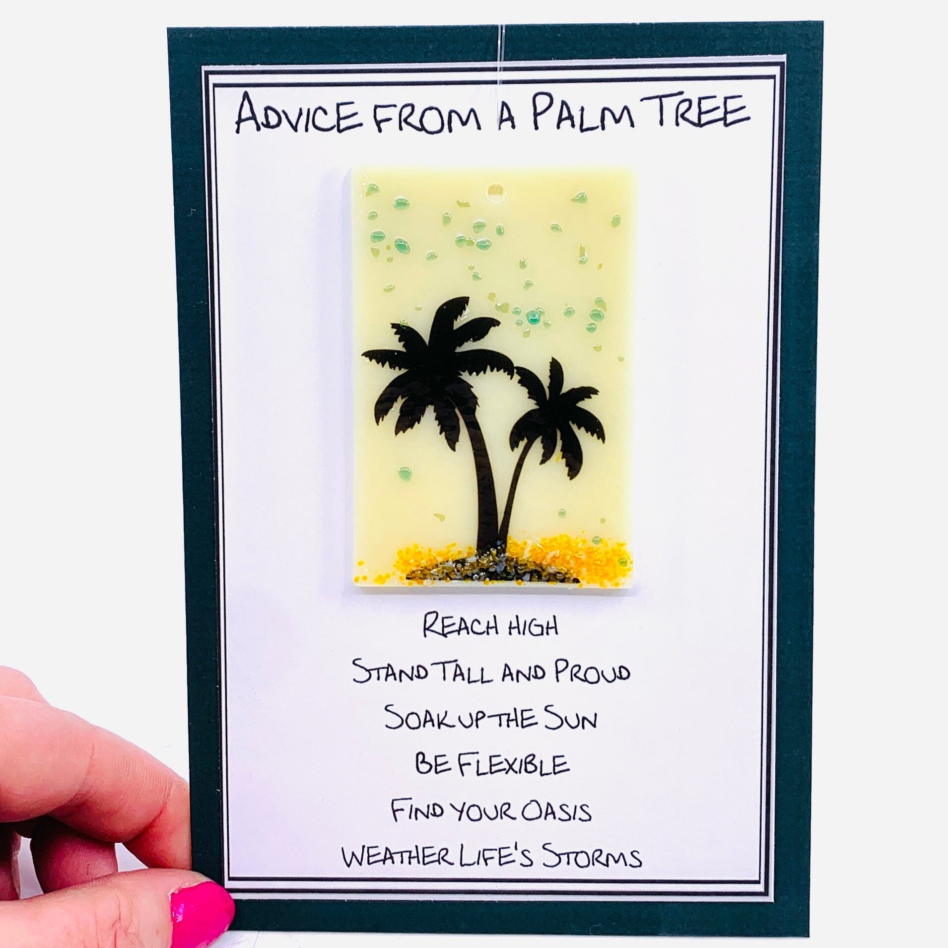 Fused Glass Advice From a Palm Tree 3 Decor Glimmer Glass Gifts 