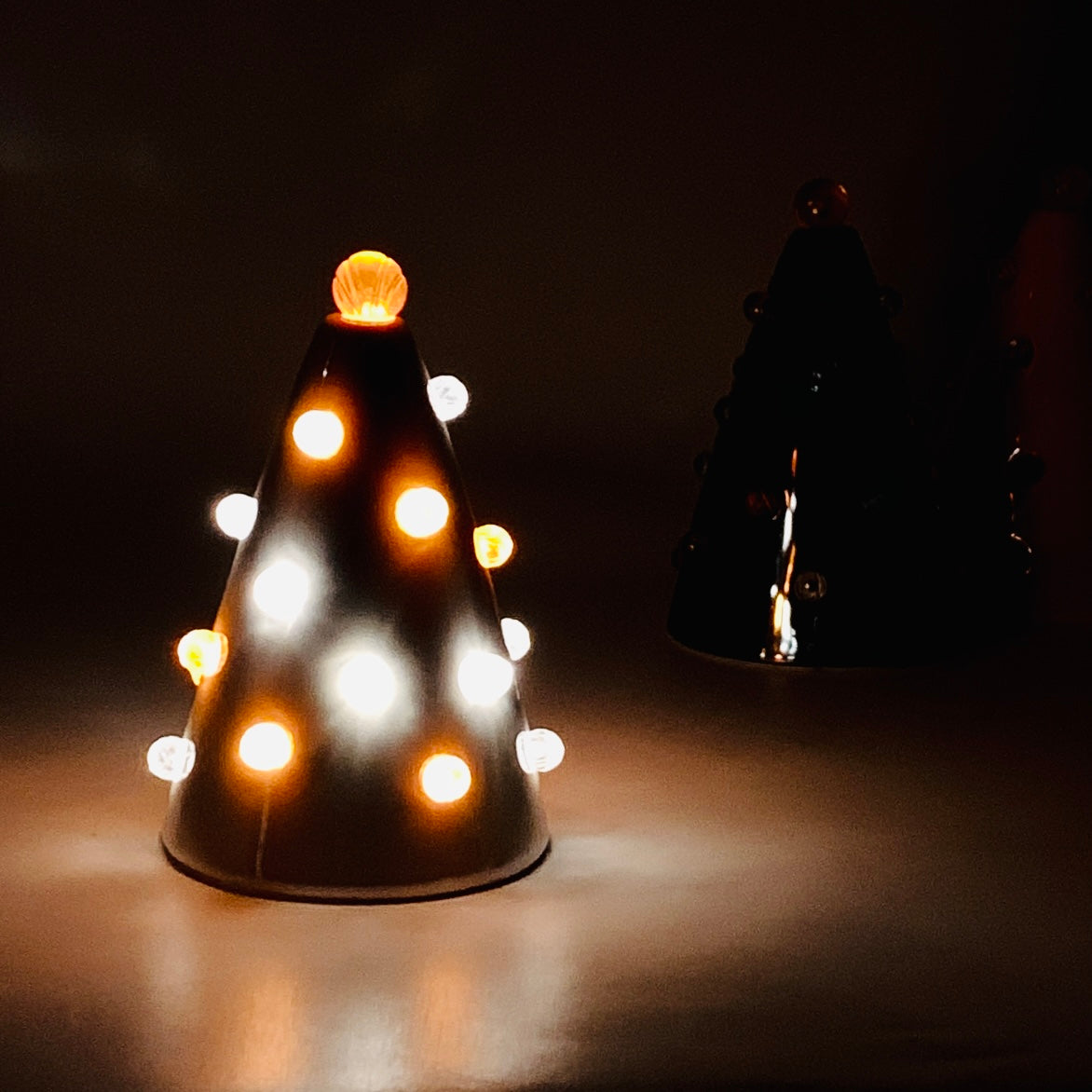 Spooky Lite-Up Tree, Orange