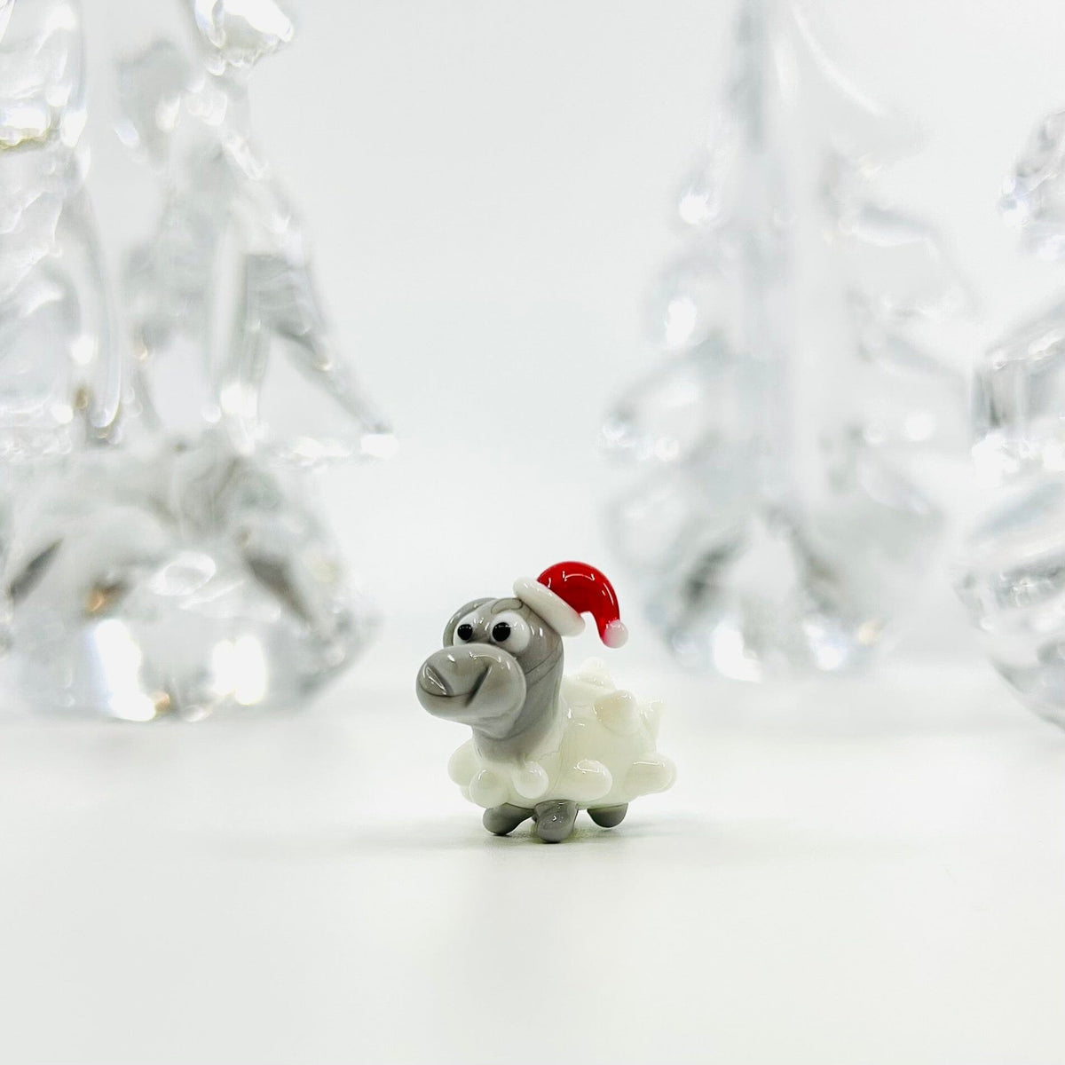 Tiny Santa Sheep 222 Miniature - 