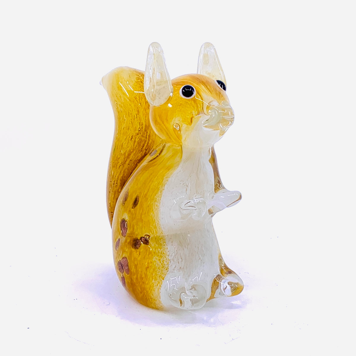 Glass Squirrel Paperweight