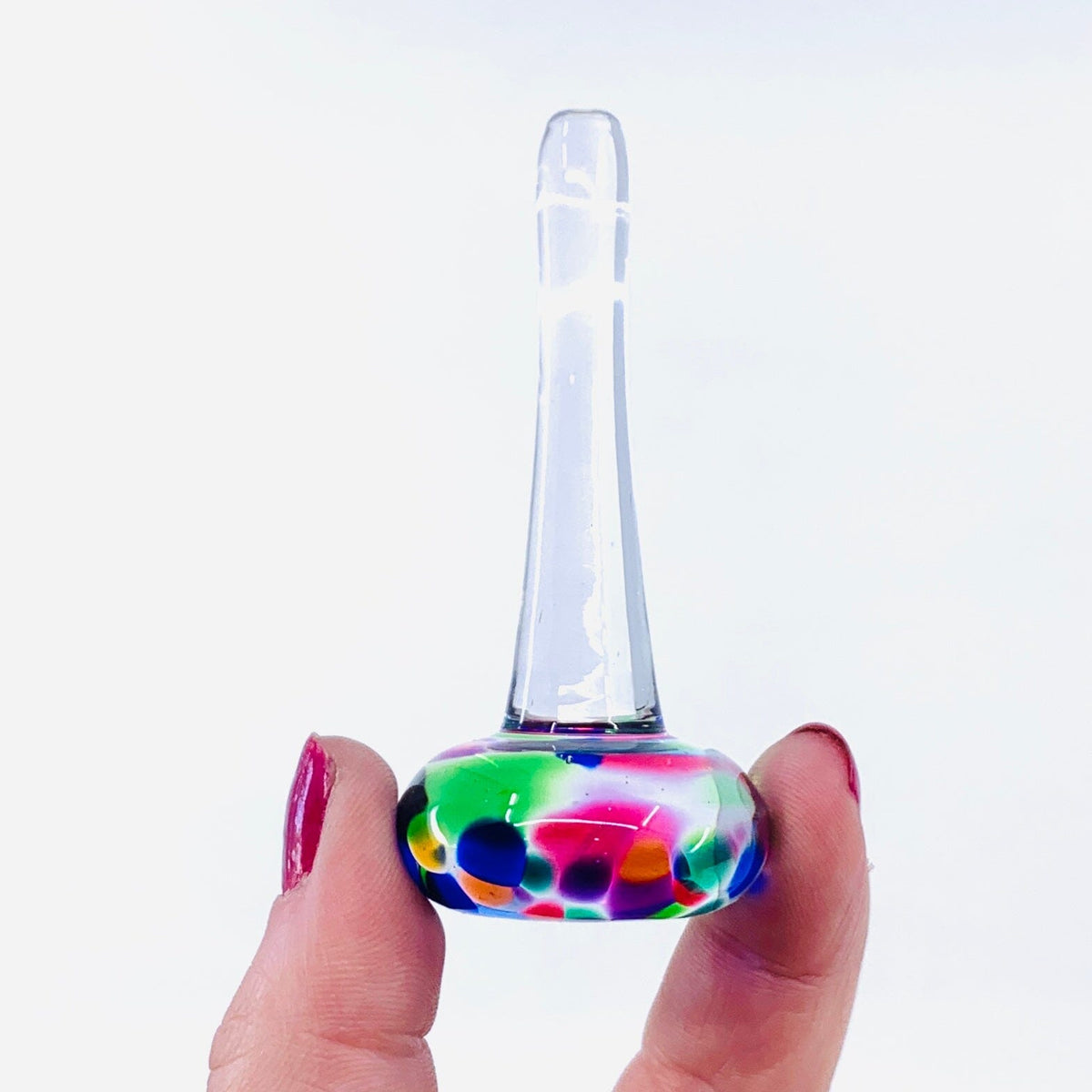 Artisan Glass Ring Holder, 12 Confetti Henrietta Glass 