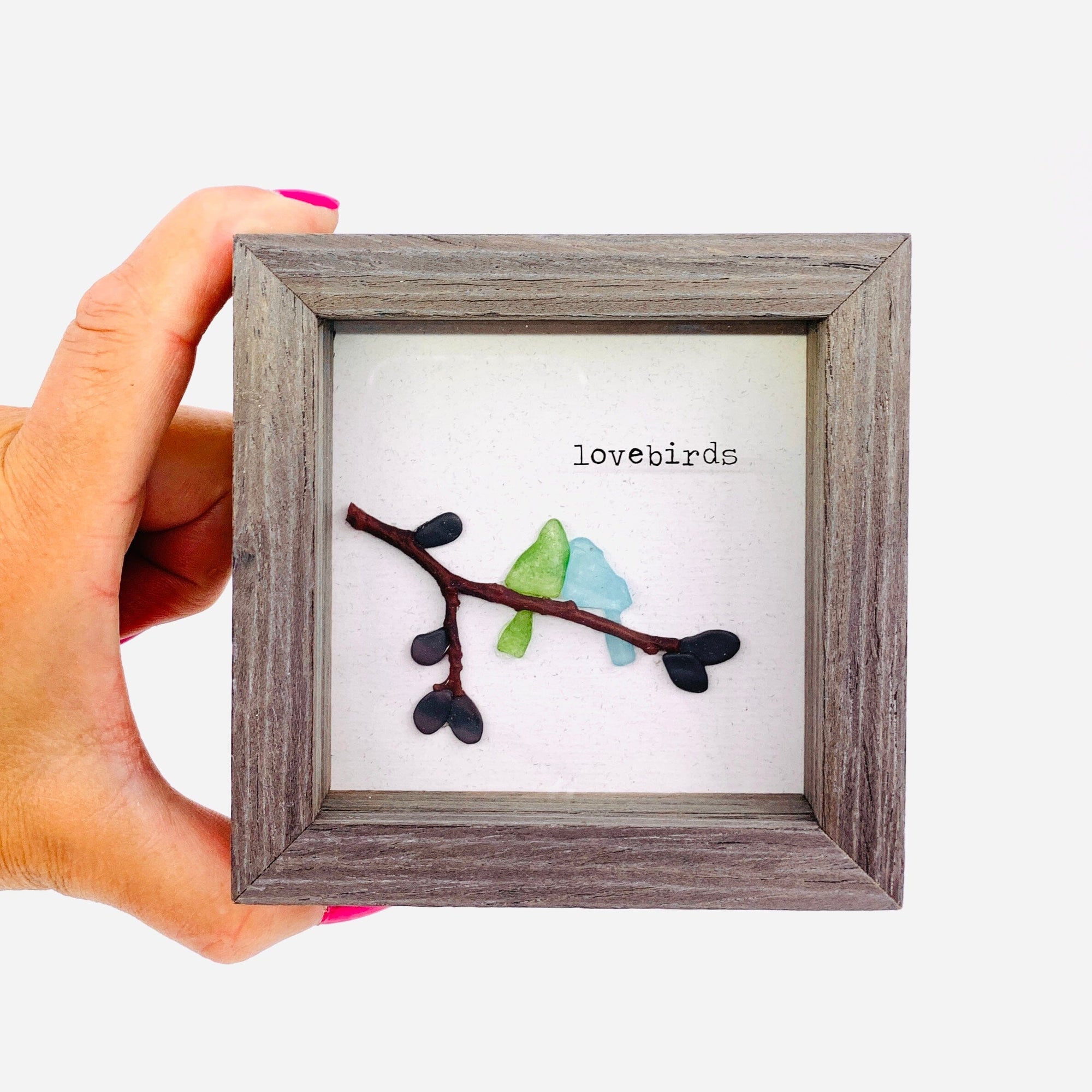 Shadow Box, Love Birds 11 Decor Demdaco 