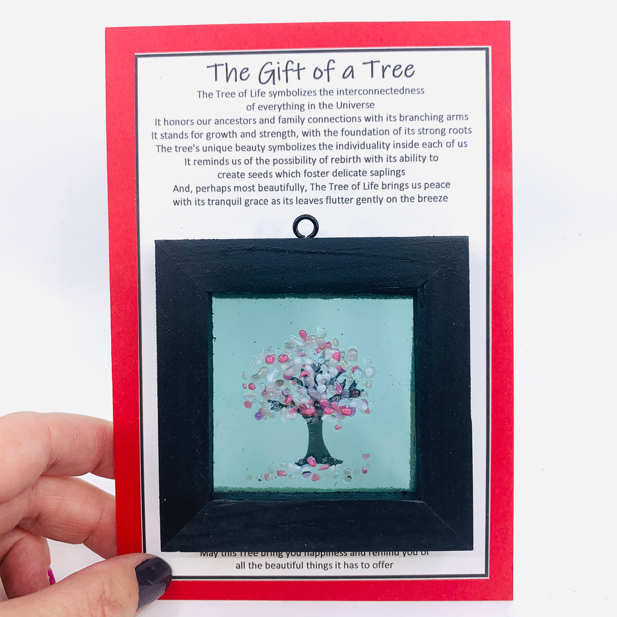 Fused Glass Tree of Life Shadow Box  219