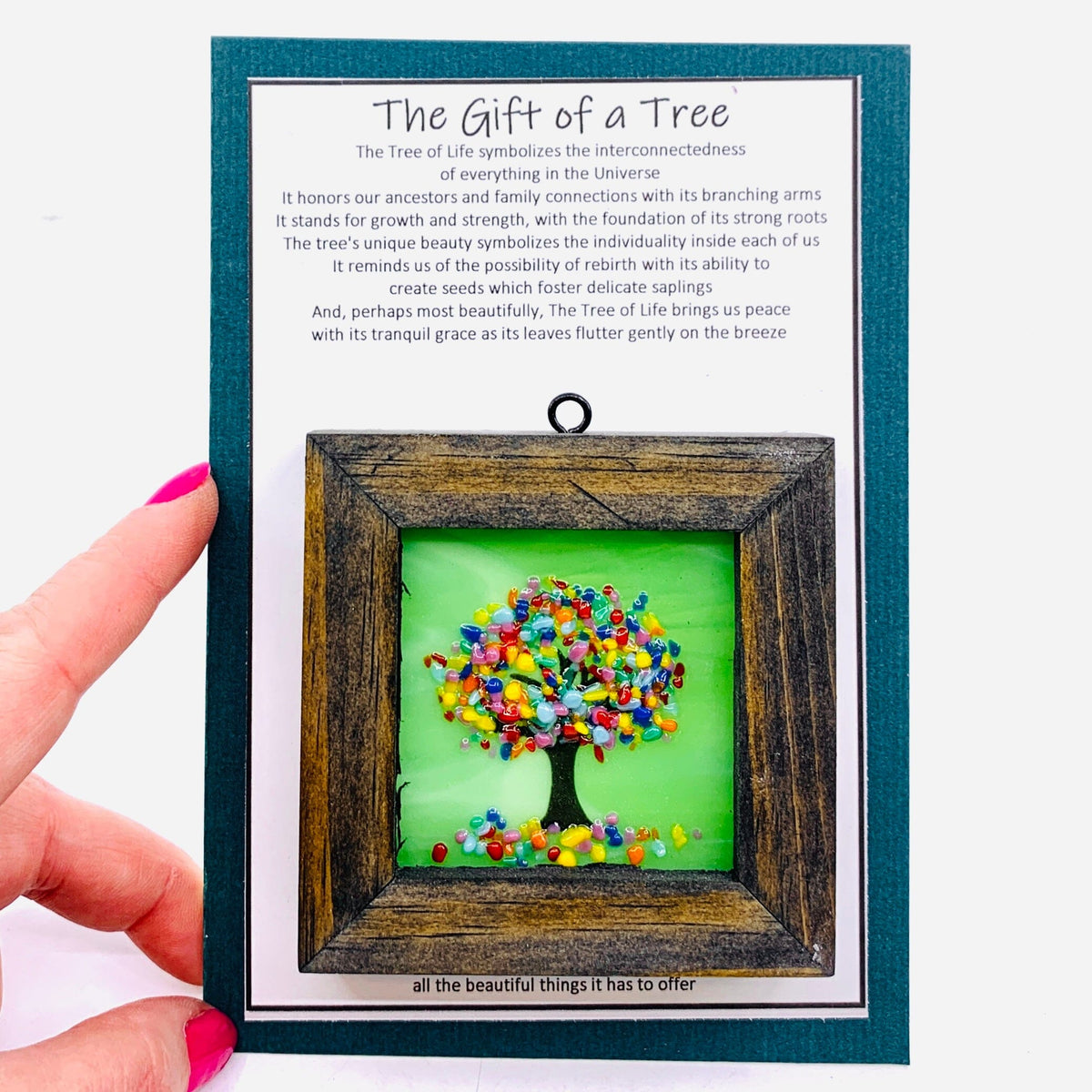 Fused Glass Tree of Life Shadow Box 84 Decor Glimmer Glass Gifts 