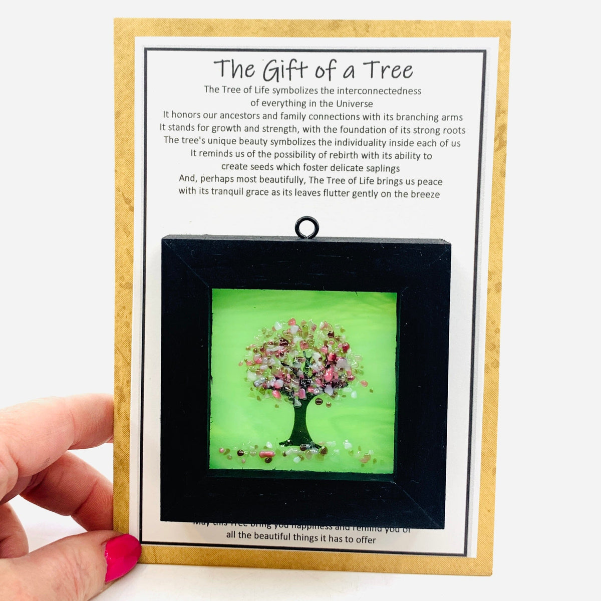 Fused Glass Tree of Life Shadow Box 142