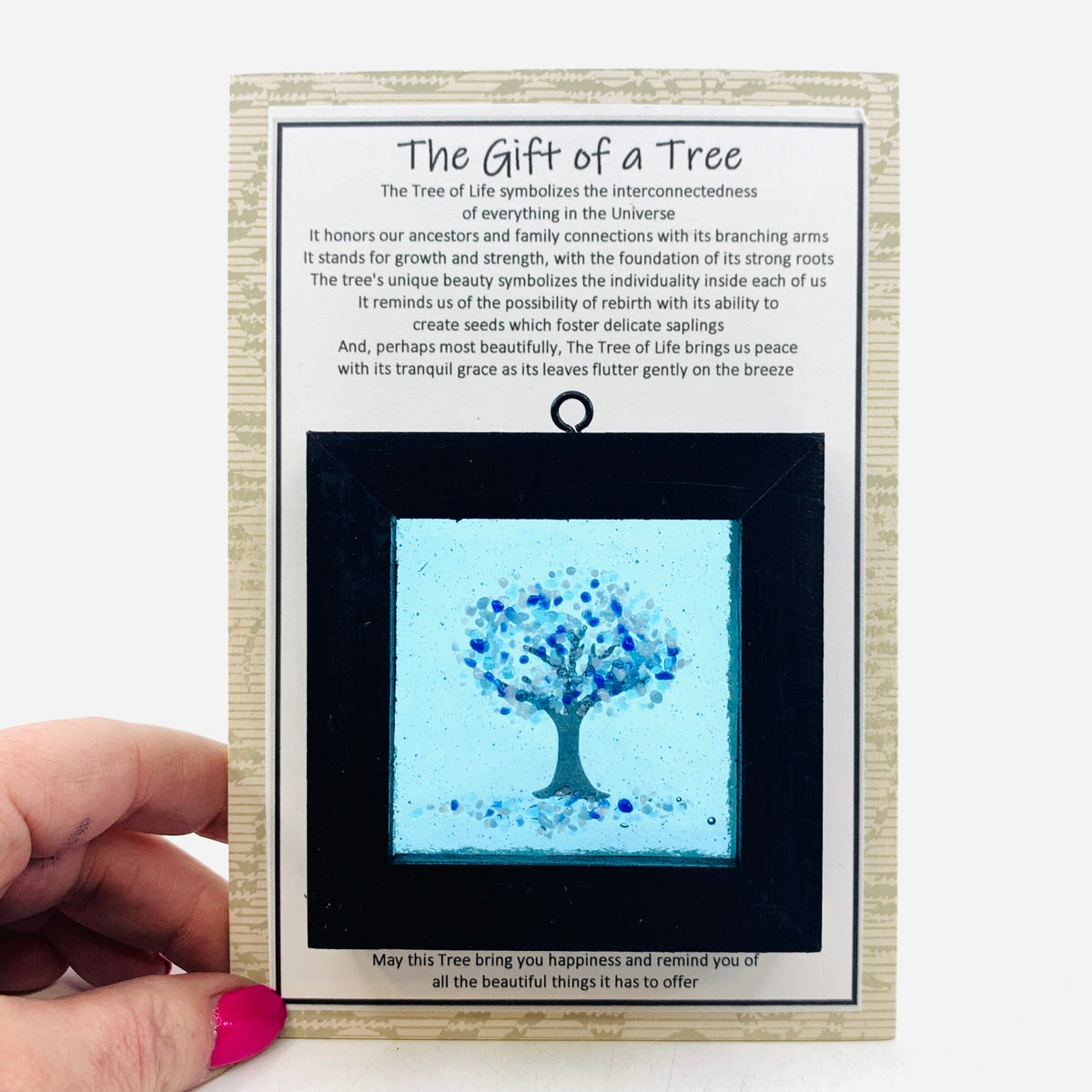 Fused Glass Tree of Life Shadow Box 131 Decor Glimmer Glass Gifts 