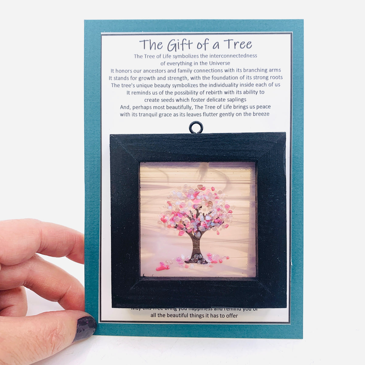 Fused Glass Tree of Life Shadow Box 176