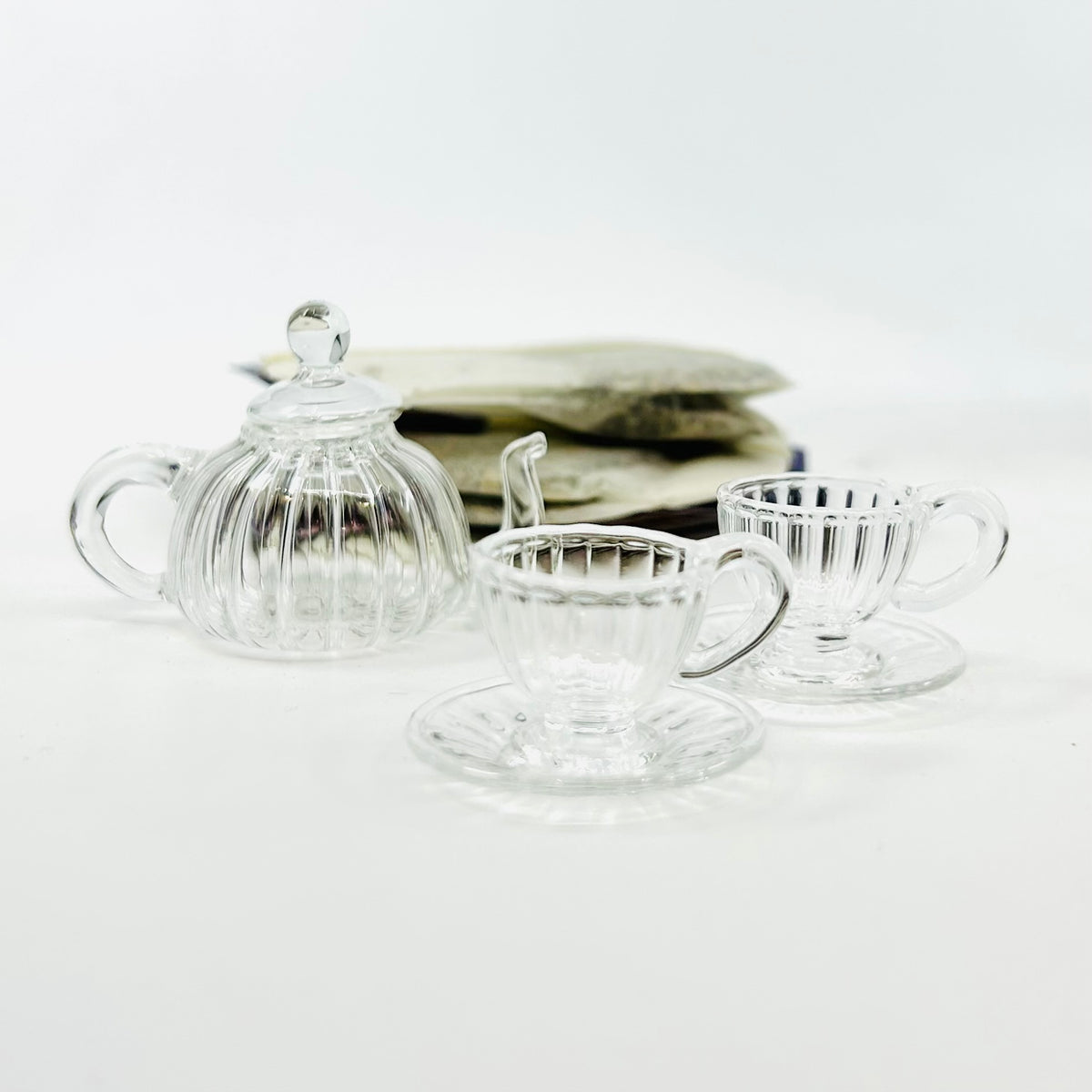 Tiniest Glass Tea Set