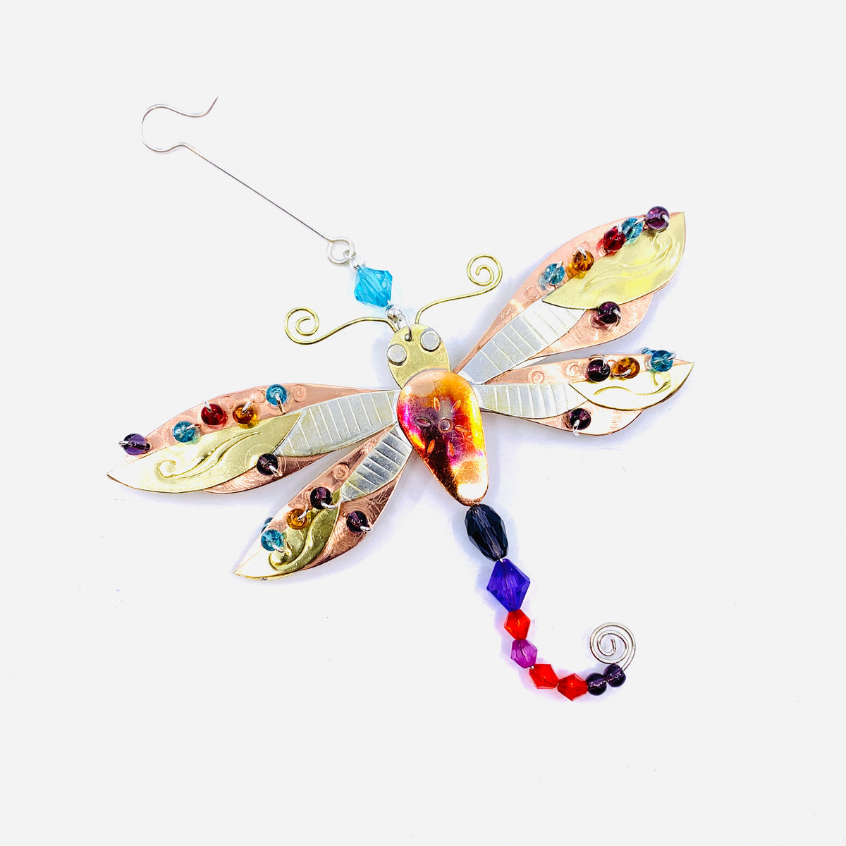 Mixed Metal Ornament Bright Wings Dragonfly, 28