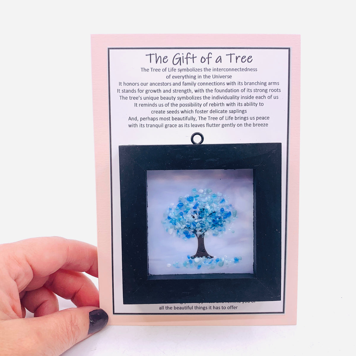 Fused Glass Tree of Life Shadow Box 197