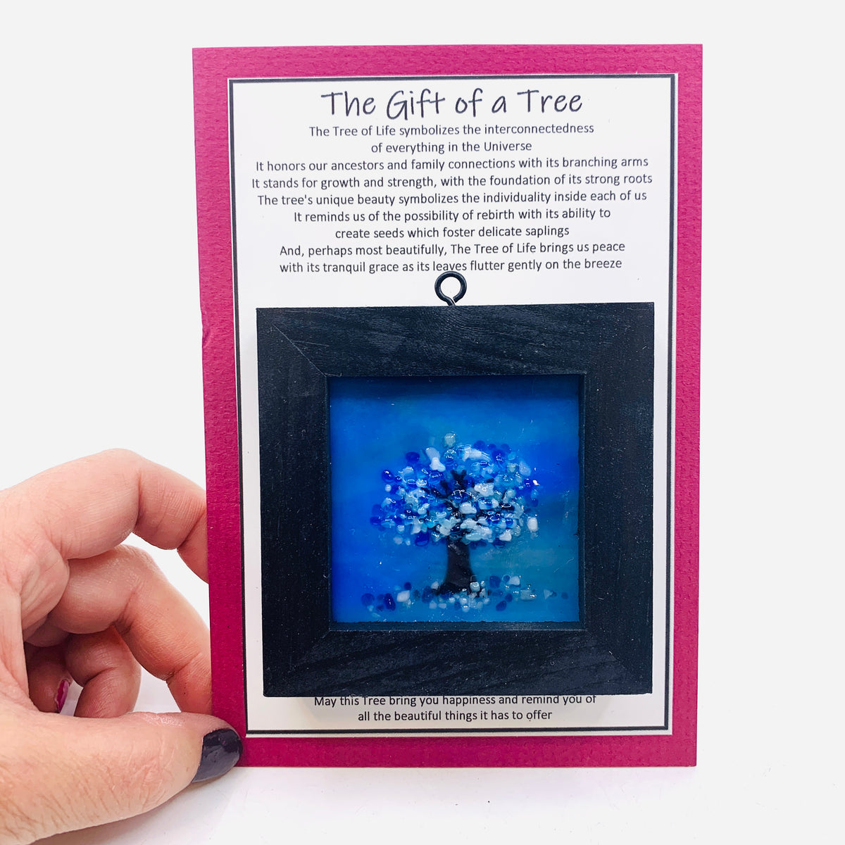 Fused Glass Tree of Life Shadow Box 191