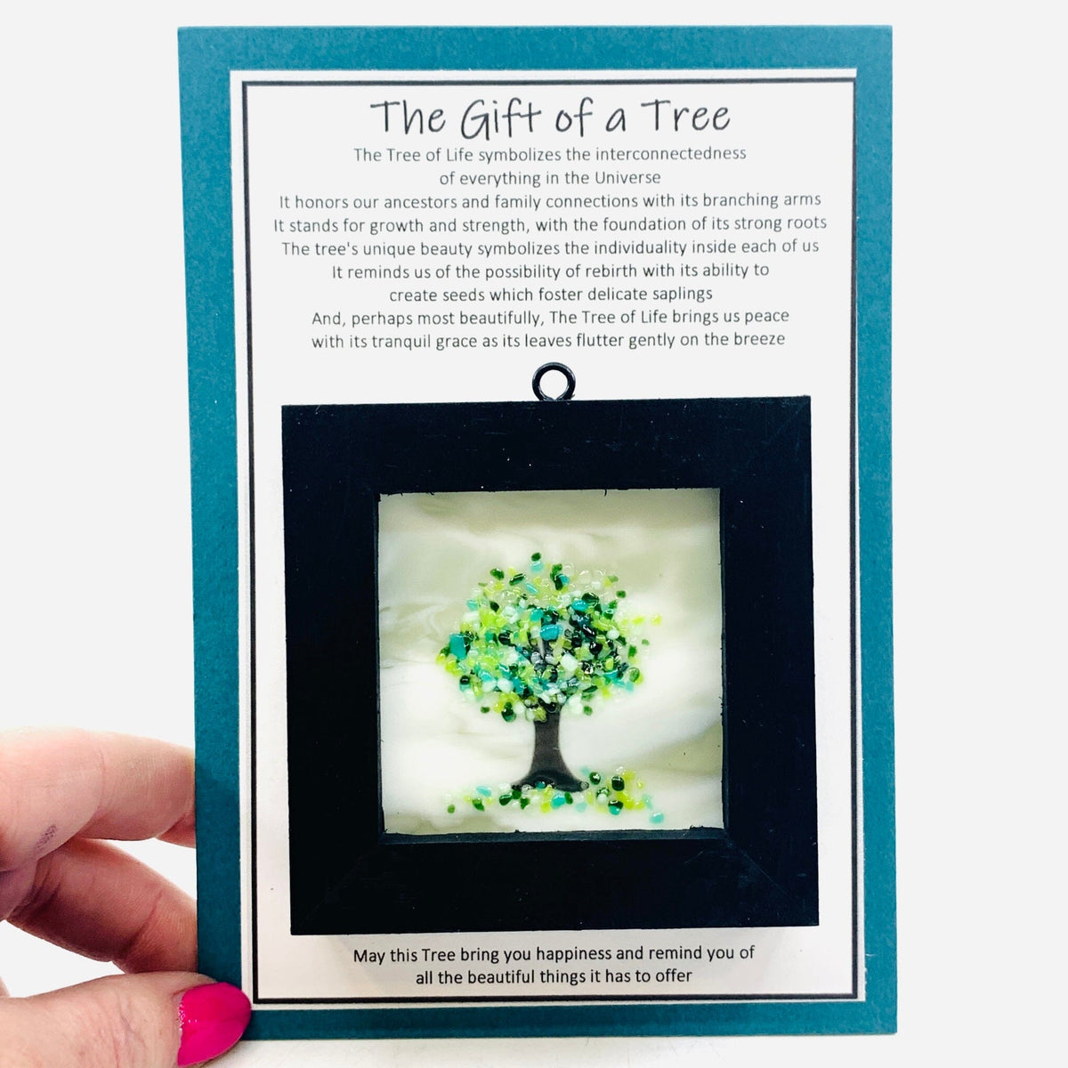 Fused Glass Tree of Life Shadow Box 127 Decor Glimmer Glass Gifts 