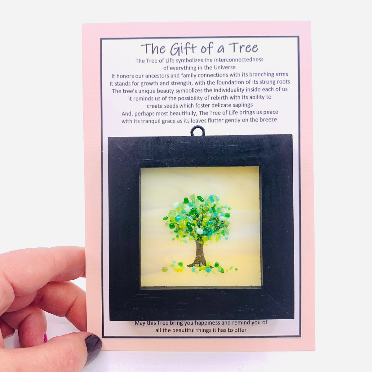 Fused Glass Tree of Life Shadow Box 117