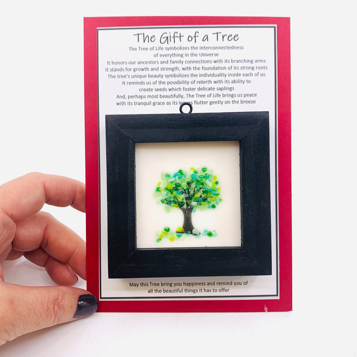 Fused Glass Tree of Life Shadow Box 83