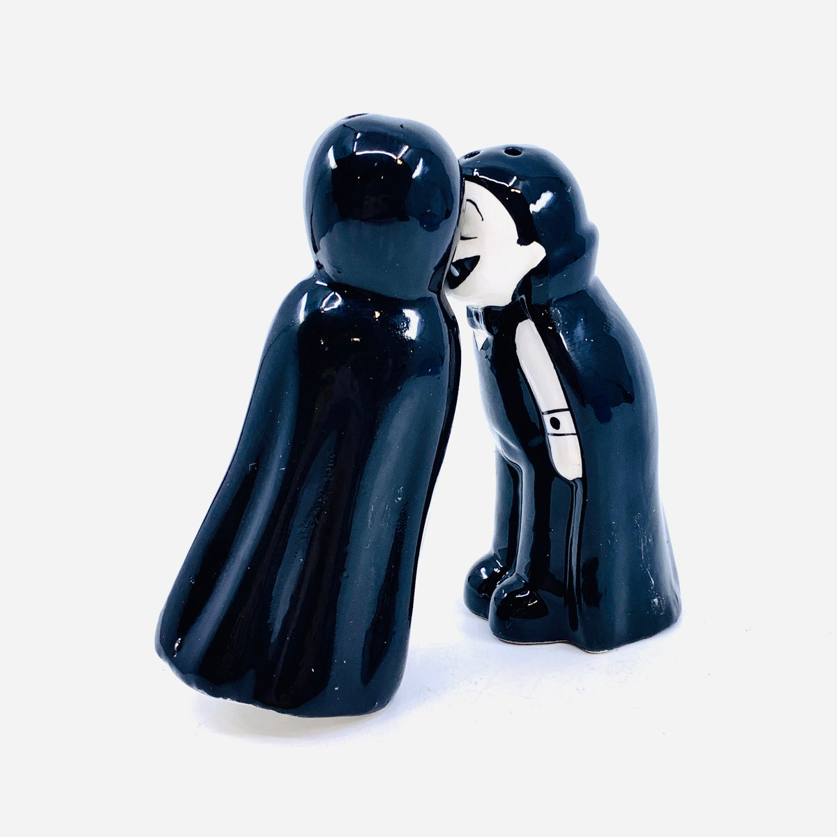 Ceramic Salt and Pepper Shakers, Mr &amp; Mrs Dracula