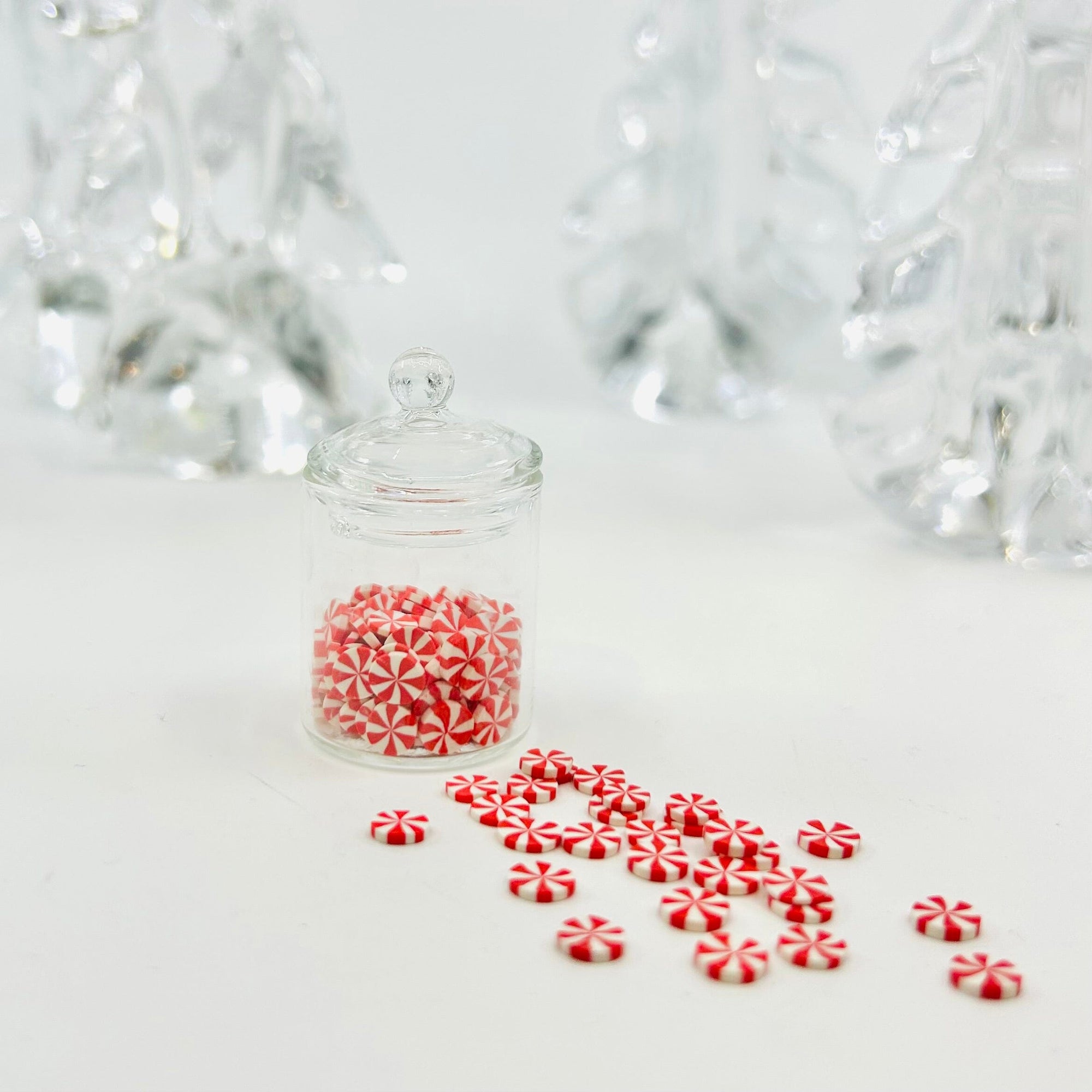 Tiniest Glass Jar of Peppermints Miniature - 