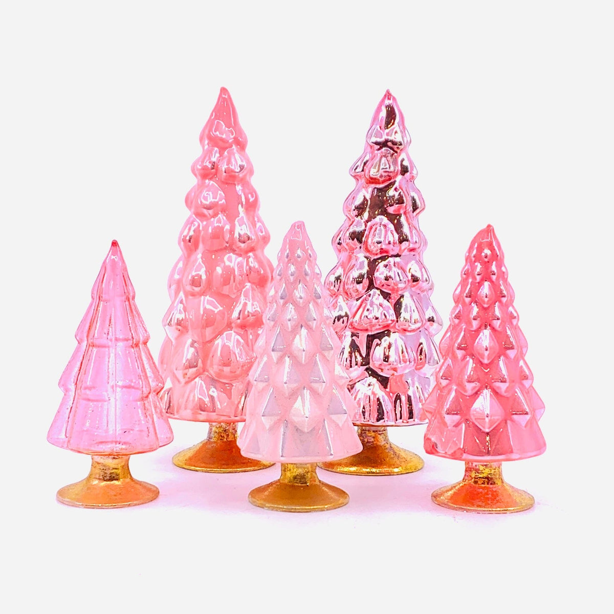 Rainbow Hue Glass Trees, Pink Cody Foster &amp; Co 