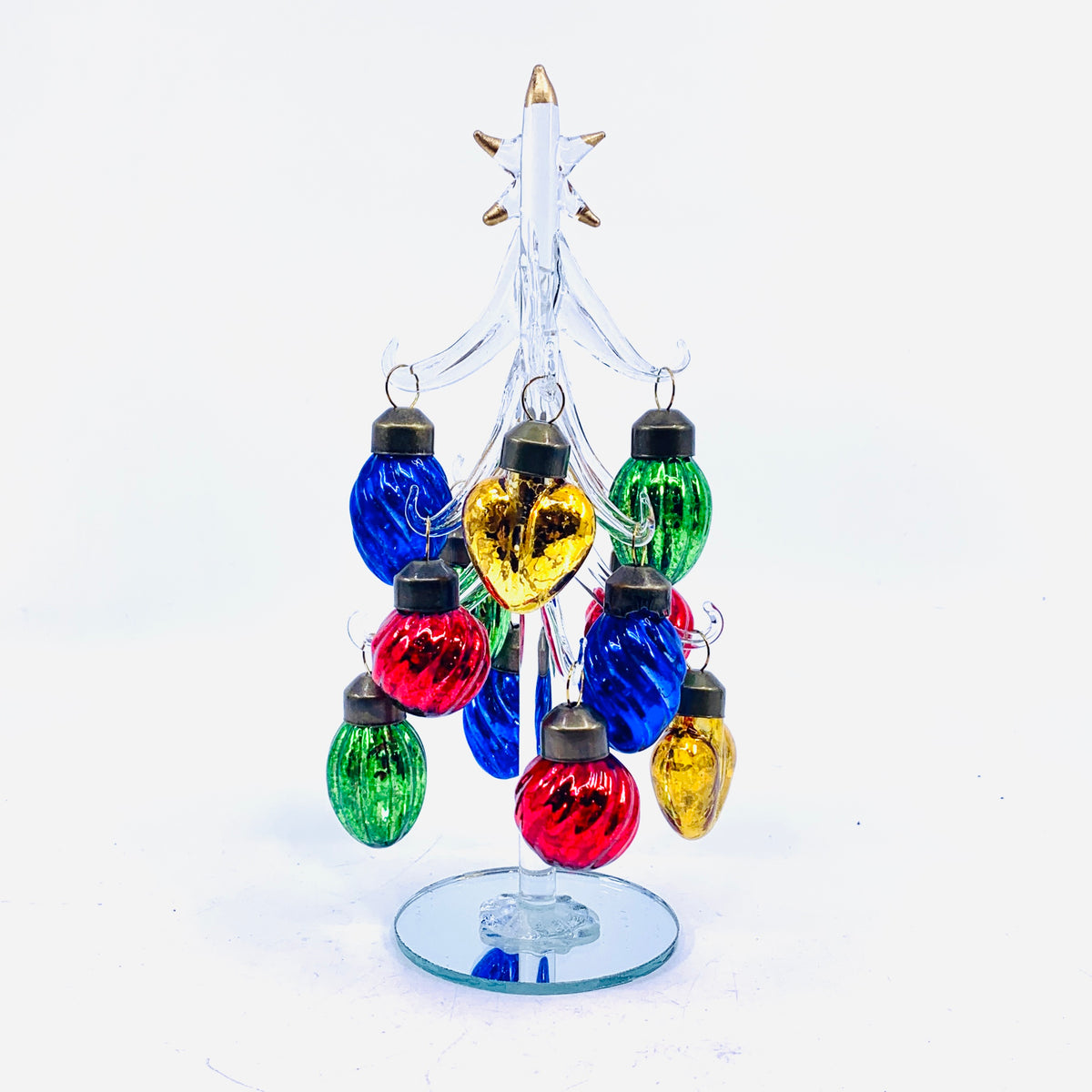 Glass Whimsical Heart Tree 37