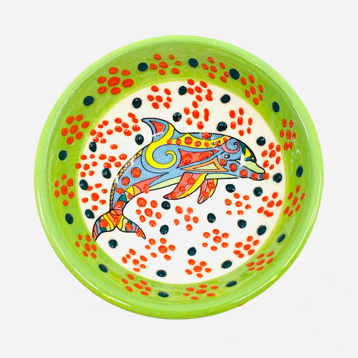 Handmade Turkish Bowl with Dolphin Design 240