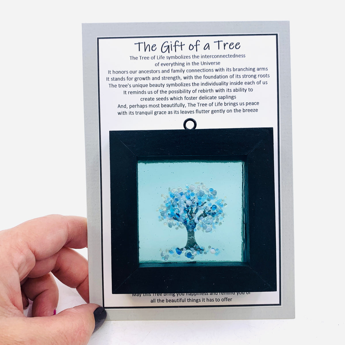 Fused Glass Tree of Life Shadow Box  225