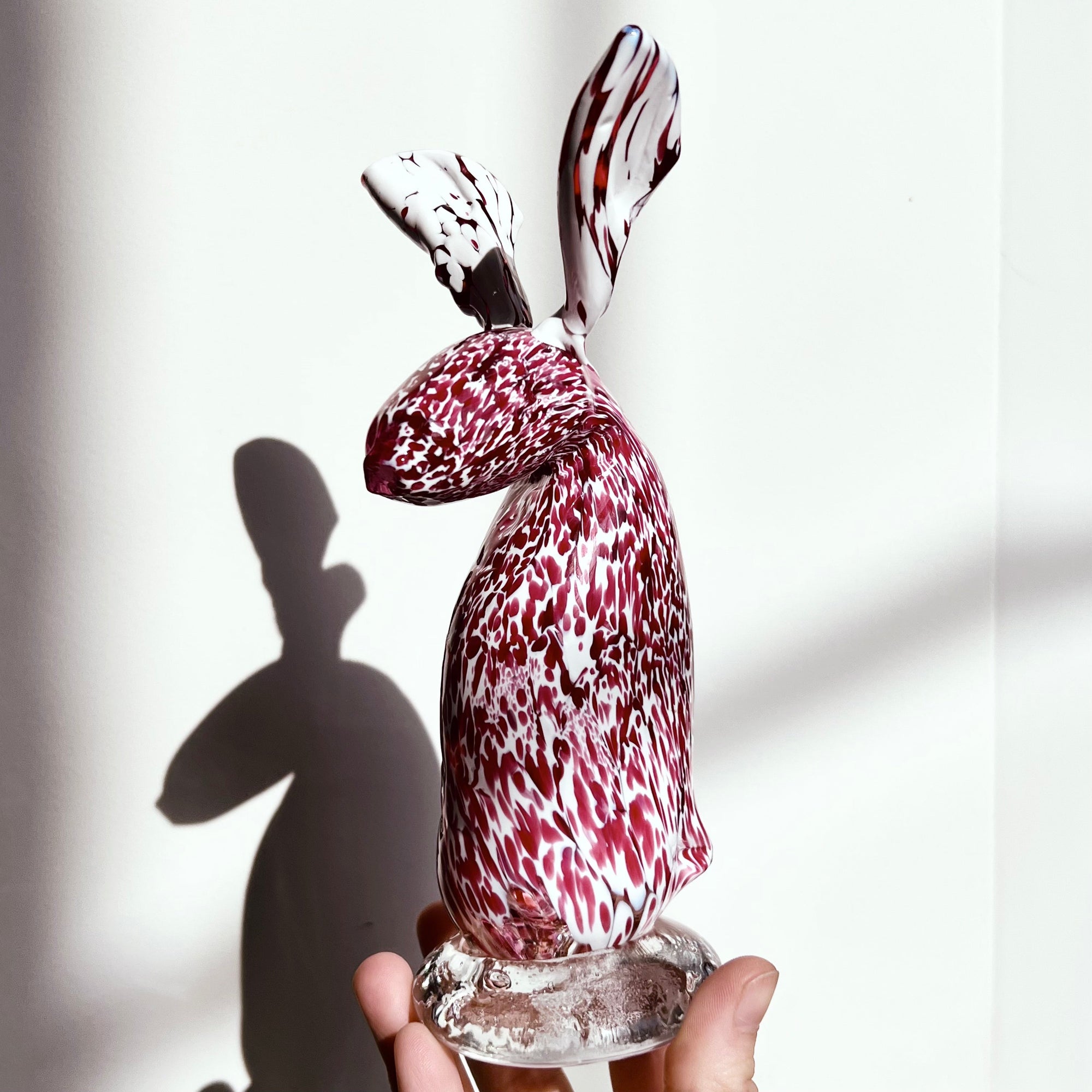 Facebook Live Rabbit 6 Cherry Blossom Bunny Facebook Live Luke Adams Glass Blowing Studio 