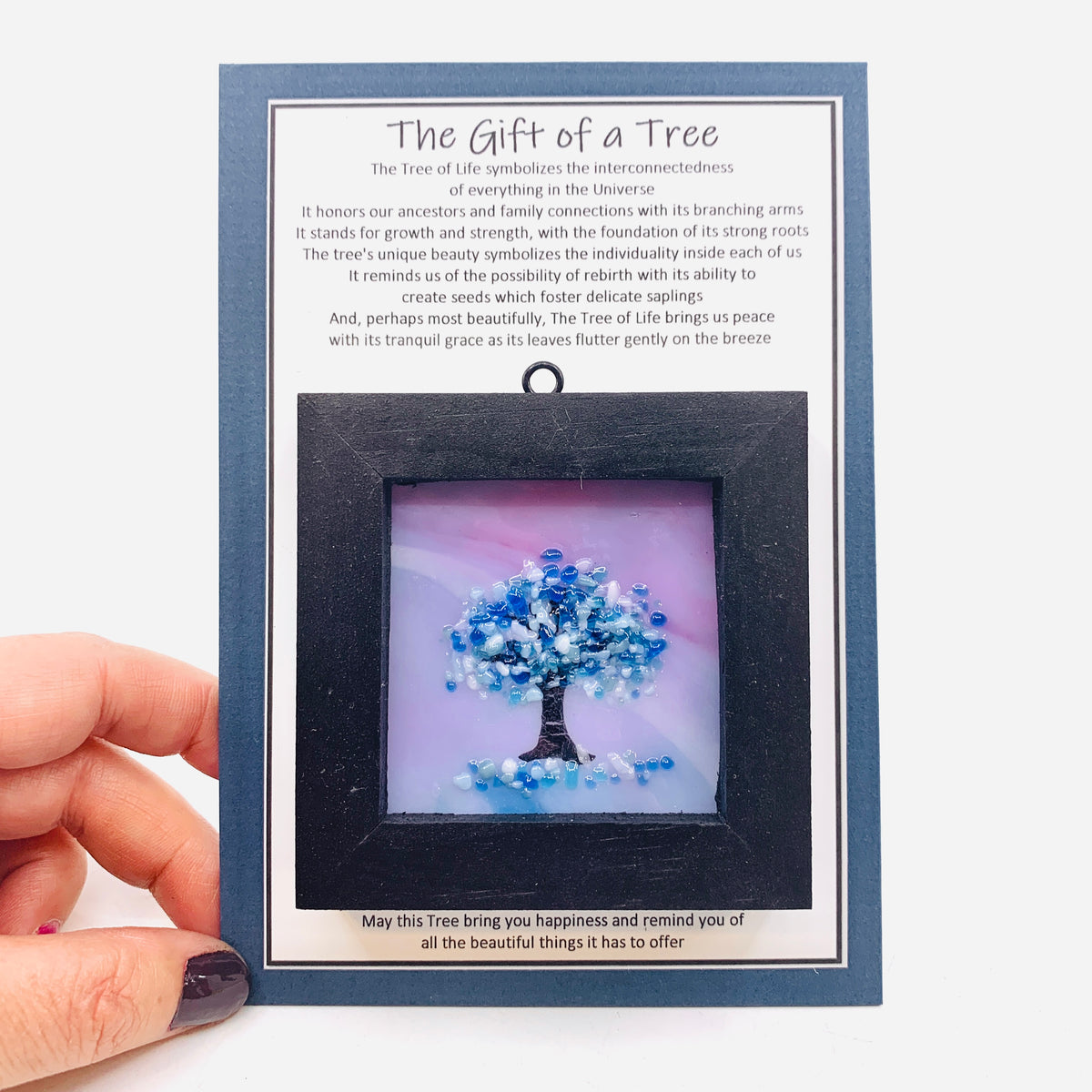 Fused Glass Tree of Life Shadow Box 72