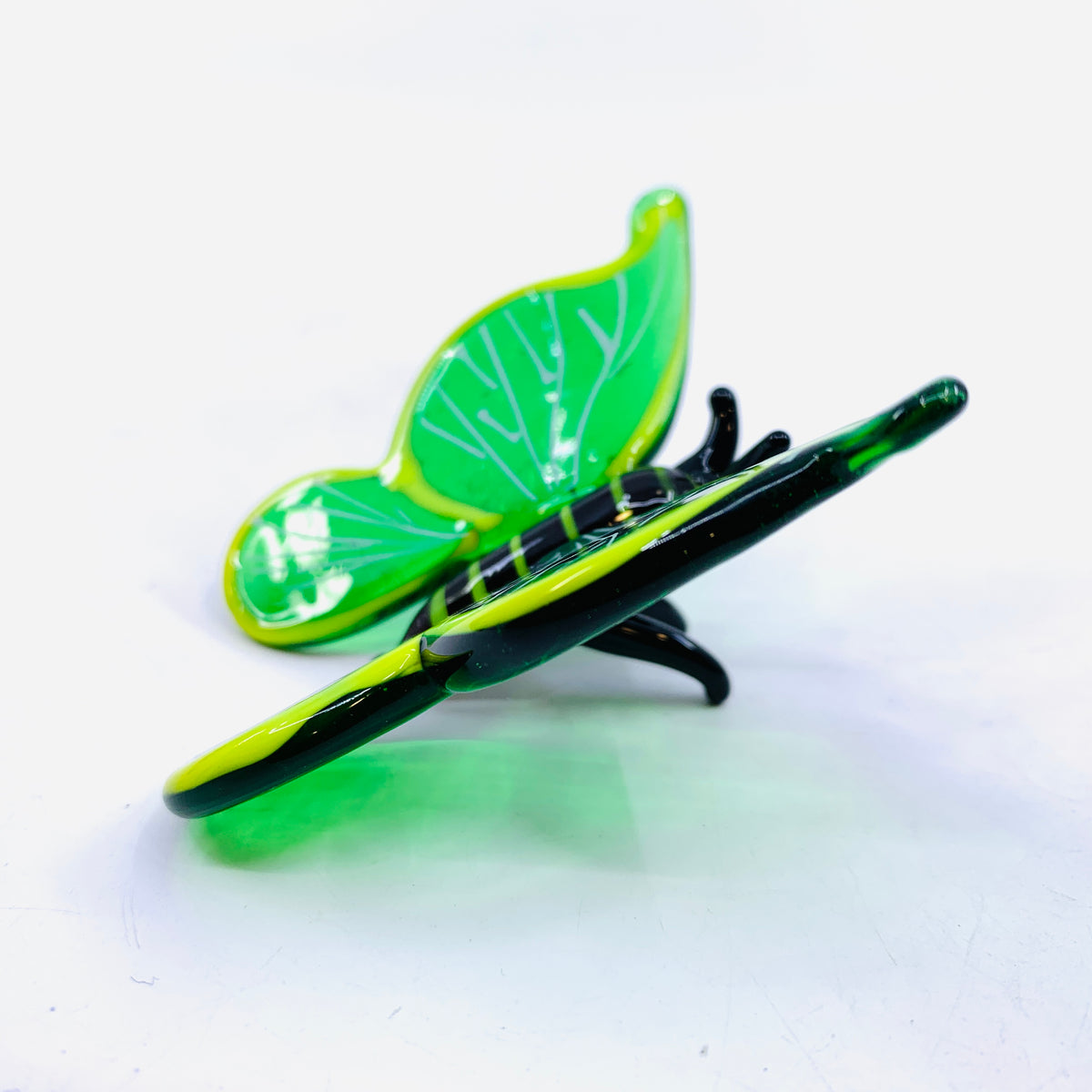 Tabletop Glass Butterfly, Green 13