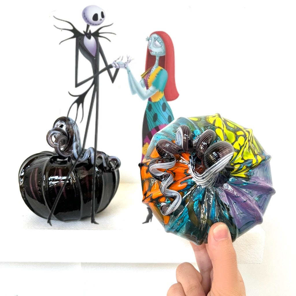 Jack and Sally Daily Pumpkin Set Inspo Luke Adams Glass Blowing Studio 