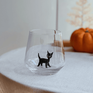 Tiny Animal Wine Glass, Ghost - Luke Adams Glass Blowing Studio