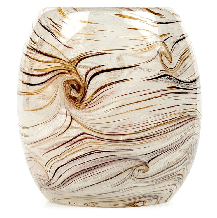 Handblown Artisanal Votive Holder, Sand Dunes Dynasty 