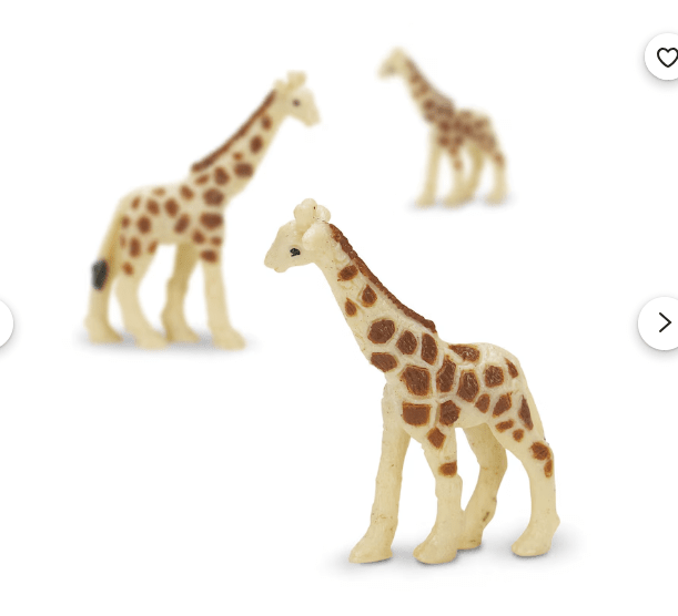 Tiny Rubber Giraffe Safari Ltd 