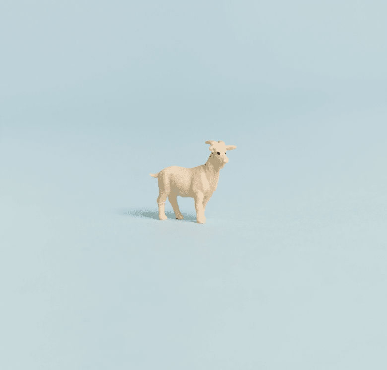 Tiny Rubber Goat Safari Ltd 