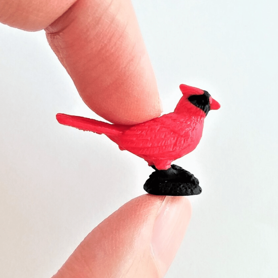 Tiny Rubber Cardinal Safari Ltd 