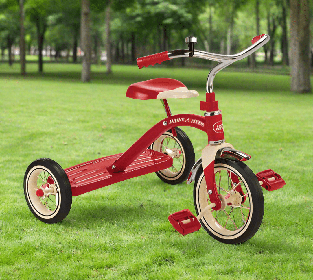 World s Smallest Radio Flyer Classic Red Dual Deck Tricycle