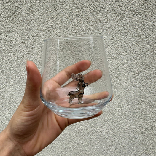 Tiny Animal Wine Glass, Moose