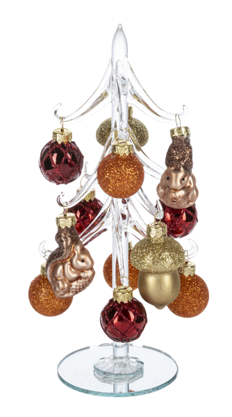 Nuts For Fall Glass Tree 28