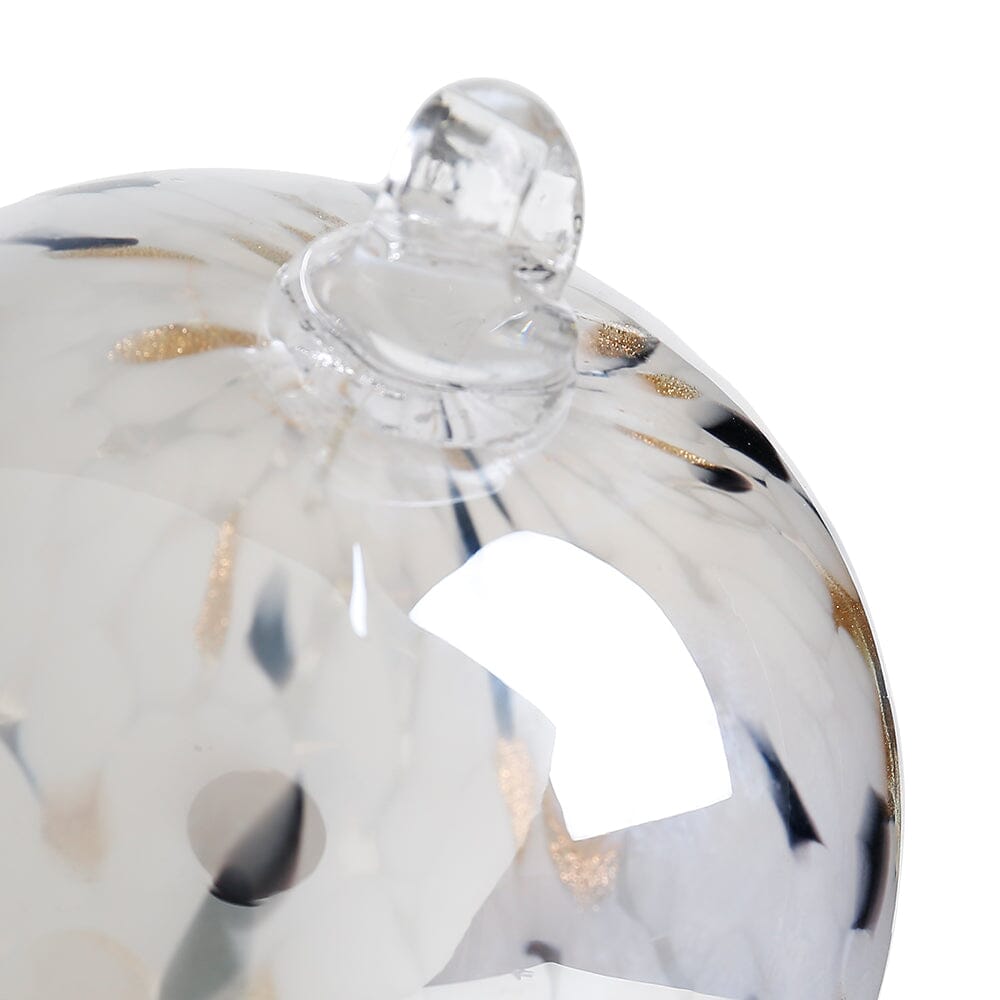 Hand Blown Glass Baubles, Stone Diamond Star 