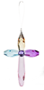 Acrylic Rainbow Cross Ornament, Bloom