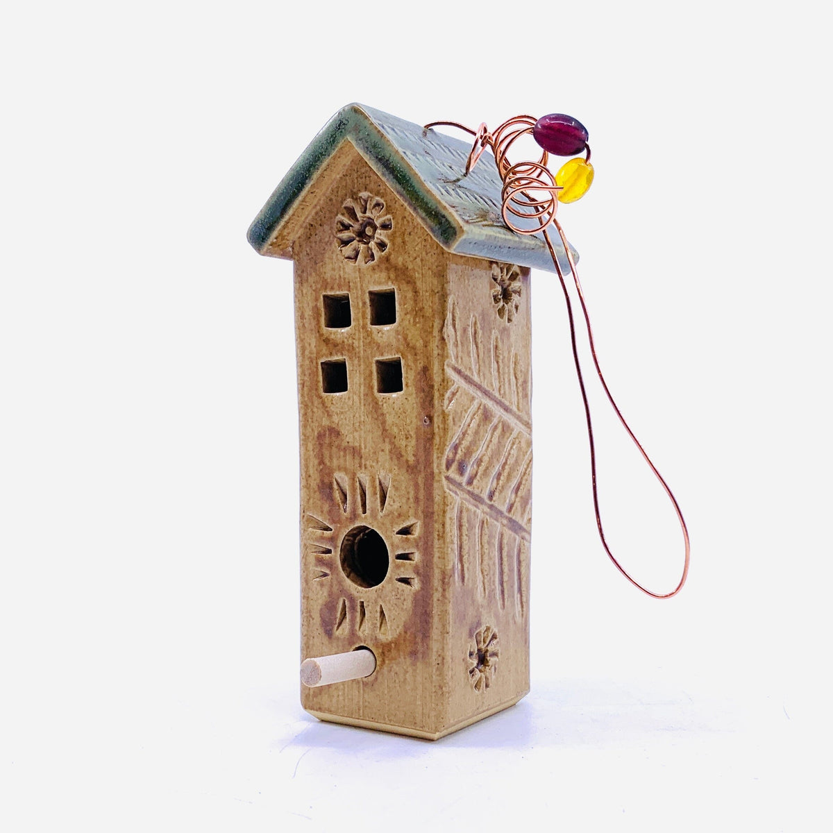 Hanging Clay Bird House, 8 Decor Macone Clay 