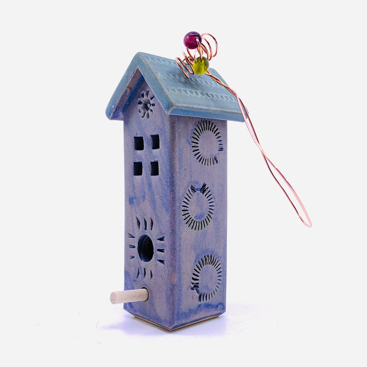 Hanging Clay Bird House, 11 Decor Macone Clay 