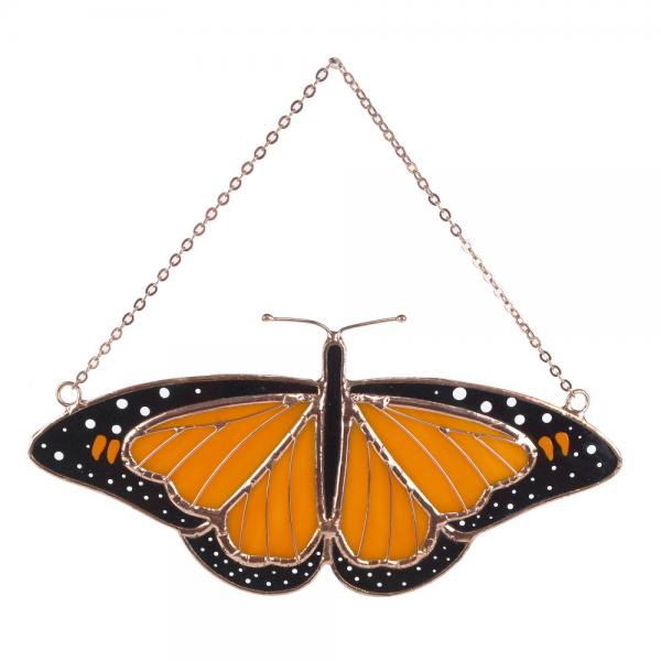 Stained Glass Suncatcher, Monarch Butterfly