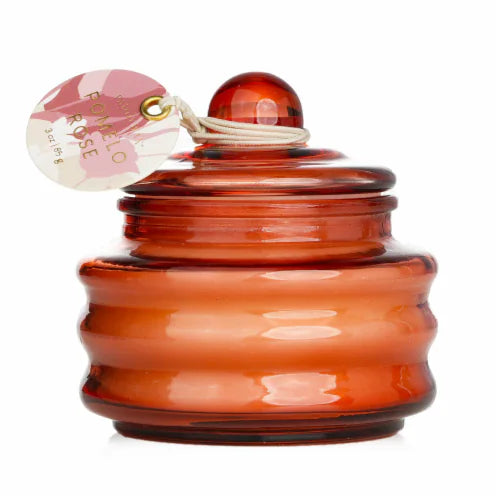 Glass Honey Jar Candle, Pomelo Rose