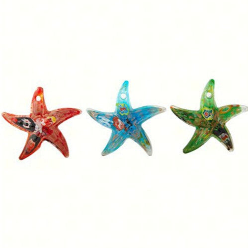 Pocket Glitter Starfish, Blue