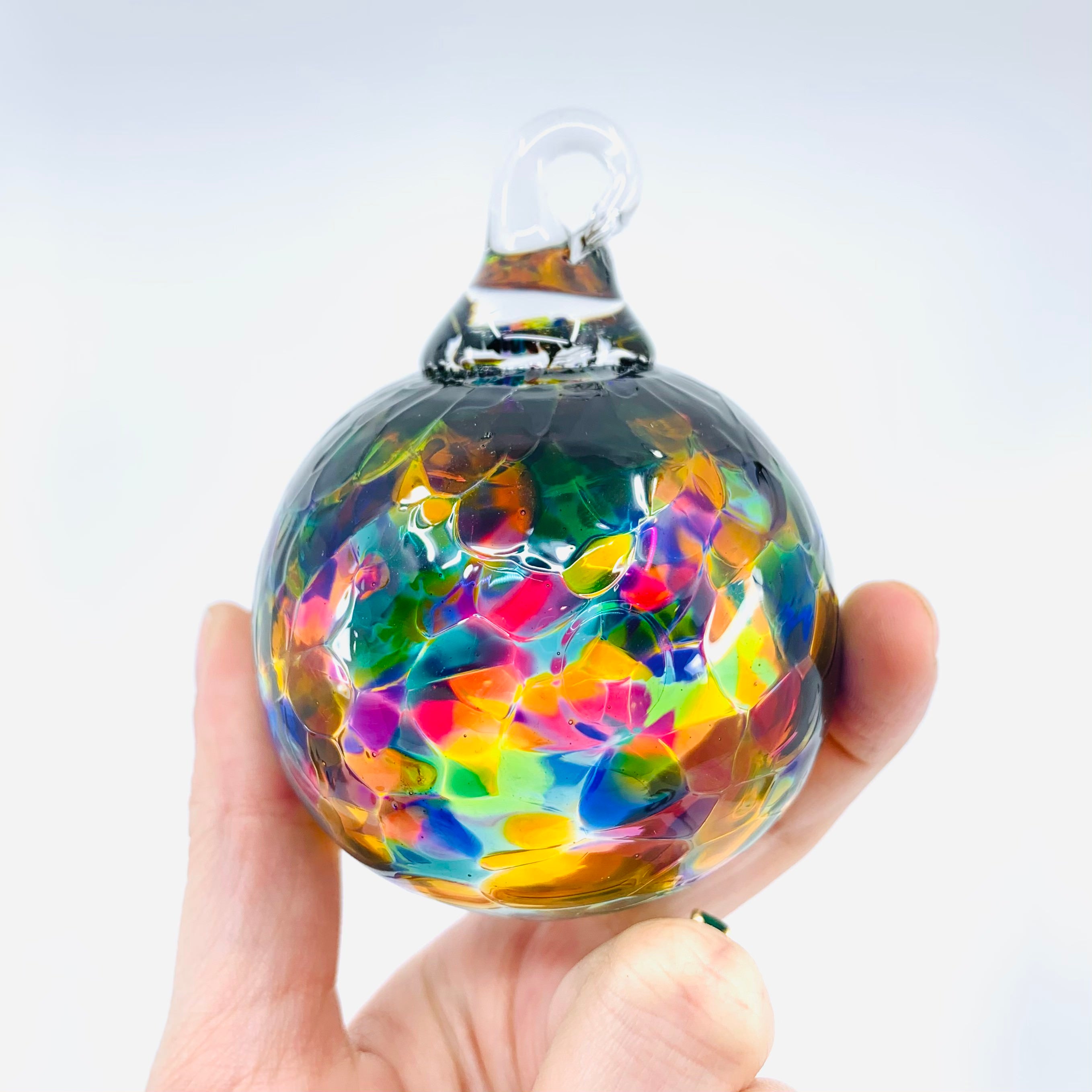 Mini Ornament, Jewel - Luke Adams Glass Blowing Studio