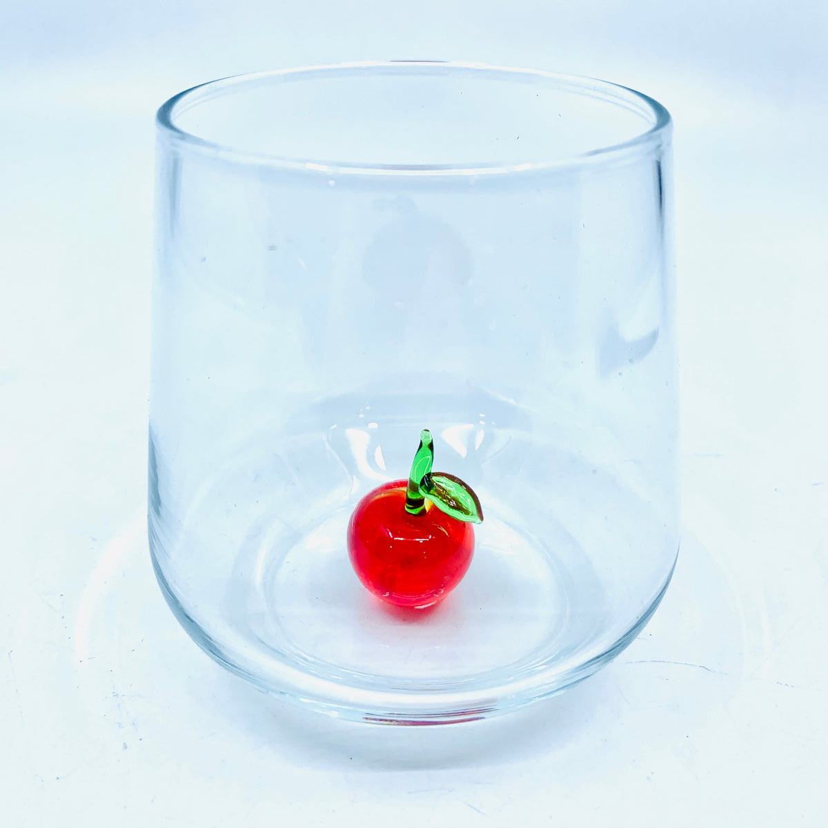 Tiny Animal Wine Glass, Cherry Decor MiniZoo 