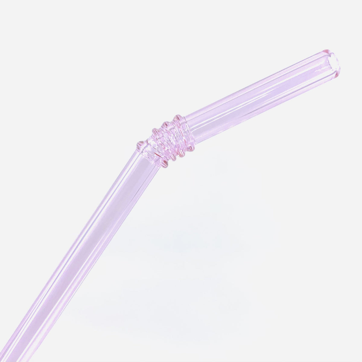 Light Pink Glass Straw