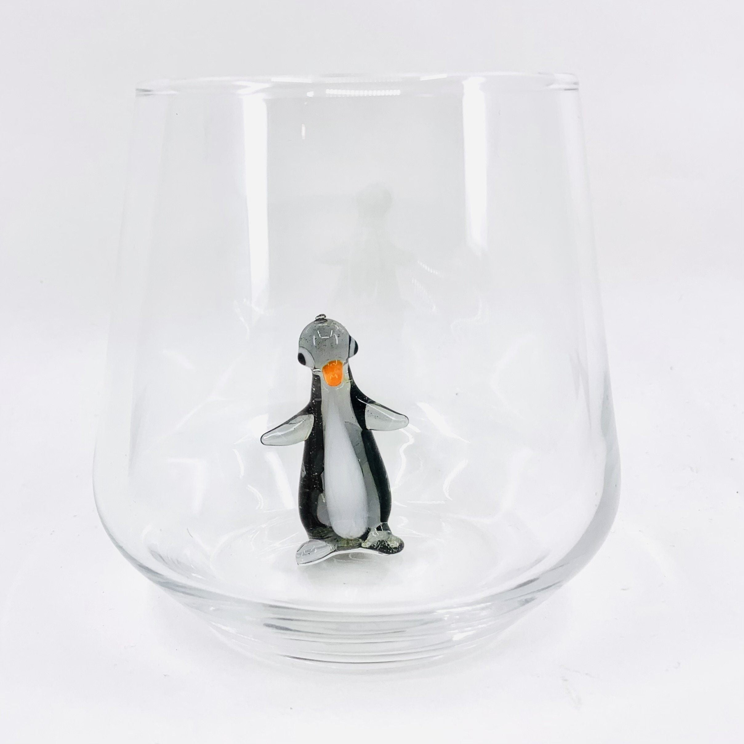 Tiny Animal Wine Glass, Ricky Mouse - Luke Adams Glass Blowing Studio