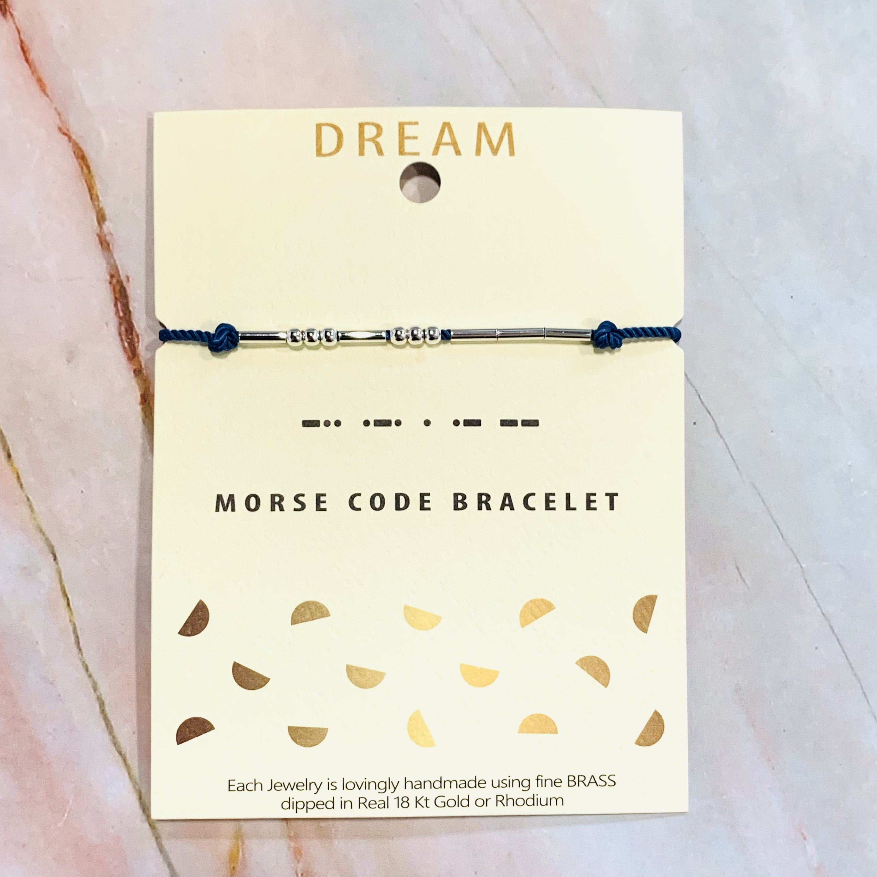 Bestie morse code on sale bracelet