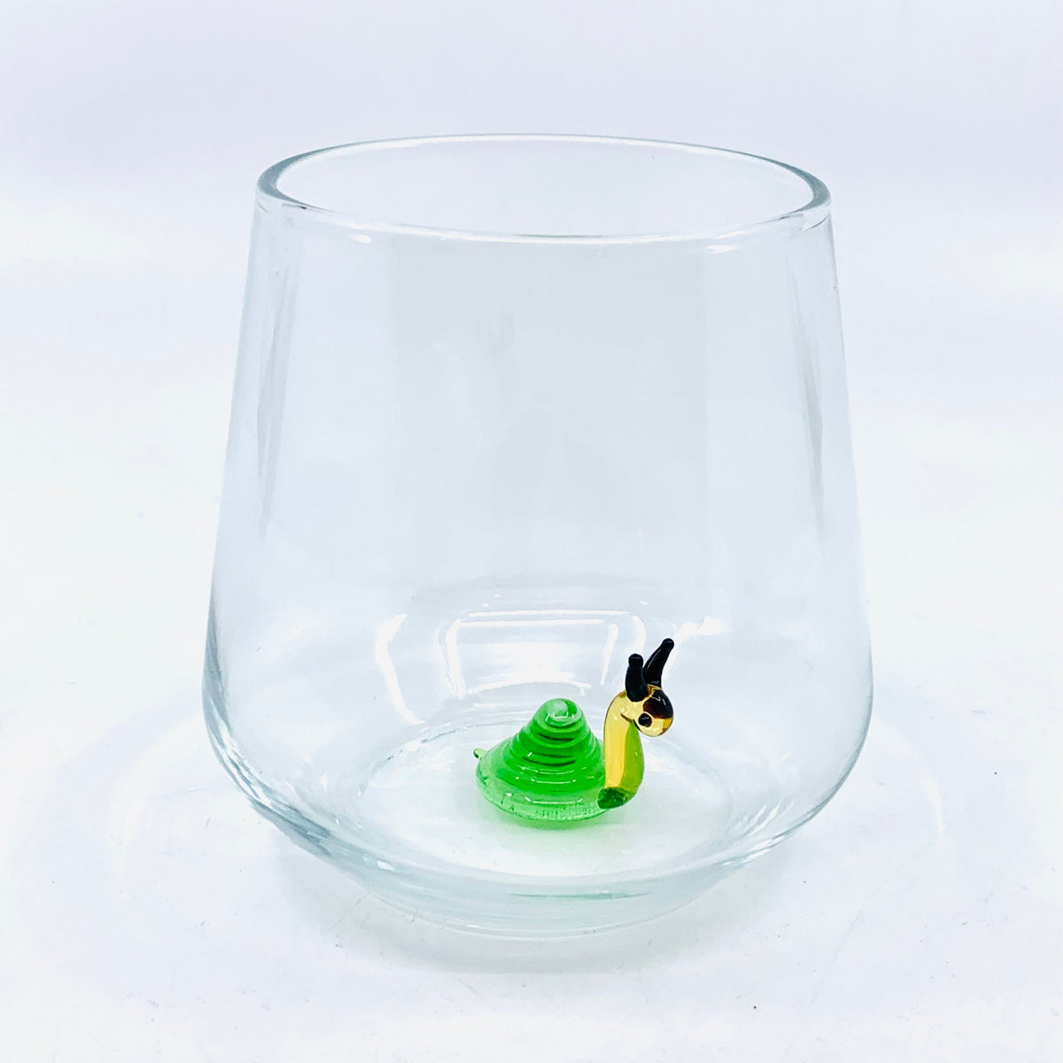 Snail Decor Murano Drink Glasses, Funny Wine Glass, Glass Water