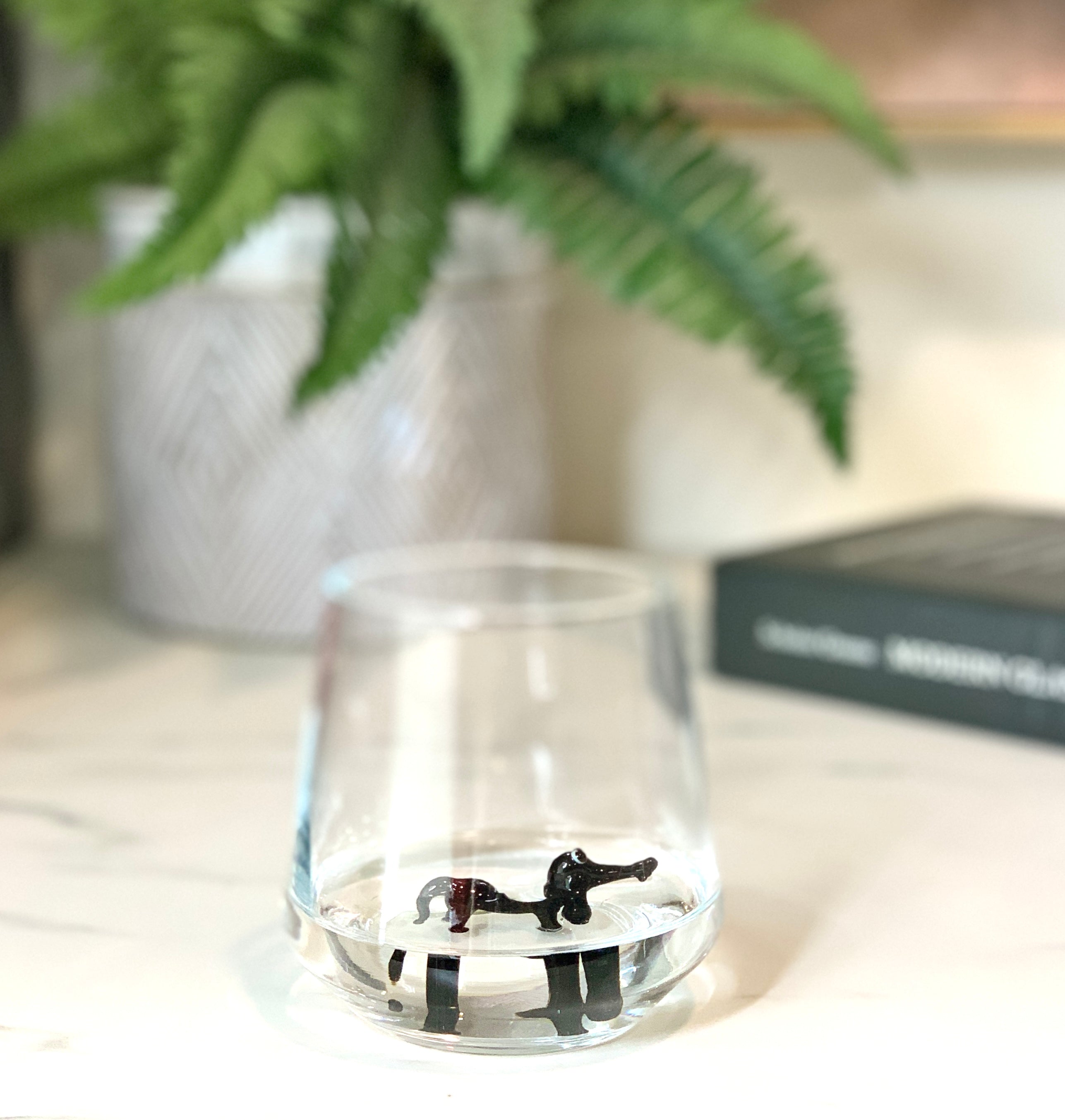 In Dog Wines Stemless Etched Wine Glass — Amanda's Little Shoppe